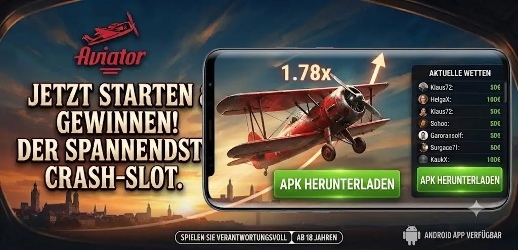 Aviator App auf Android Smartphone